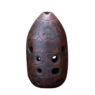 上質な中国陶土笛古代塤楽器ペンホルダー状オカリナ10穴販売