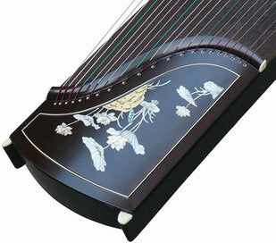 専業級牡丹彫り黑檀古箏楽器中国ツィター販売