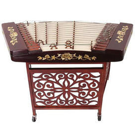 Professional Hardwood Yangqin Instrument Chinese Hammered Dulcimer 402 Type with Accessories