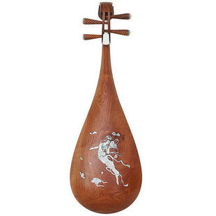 高品質な紅檀製琵琶楽器中国リュートアクセサリー付販売