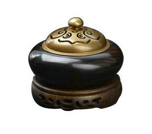 Kaufen Acheter Buy Exquisite Black Sandalwood & Copper Censer for Guqin