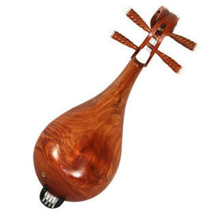 コンサート級上質な中国彫刻紅木製柳琴楽器ケース付販売