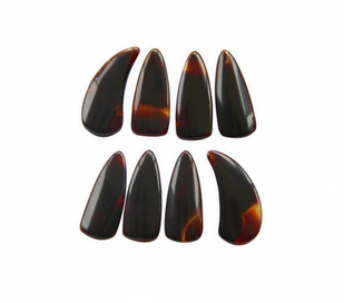 Kaufen Acheter Buy Natural Guzheng Finger Picks Set 8 Pcs with Case